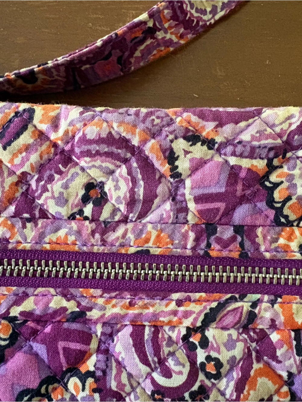 Vera Bradley Purple Paisley Crossbody Bag - Picture 14 of 16